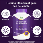 Women's Multivitamin 50+ & Multimineral, Once Daily, 200 Tablets
