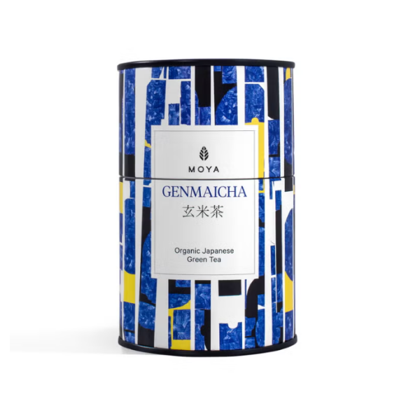 Organic Japanese Genmaicha Green Tea, Mixture of Sencha leaves & Organic Roasted Brown Rice, Butter-Sweet Flavour, Aid Digestion, Rich in Anti Oxidants,Drink with Meals,60gm