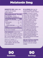 Melatonin Sleep, Strawberry, 5mg - 90 Gummies, Packaging May Vary - Image 3